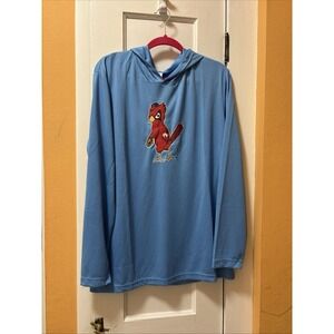 St Louis Cardinals:  HOODED LONG SLEEVE  BLUE SGA SHIRT:  ADULT XL Lightweight